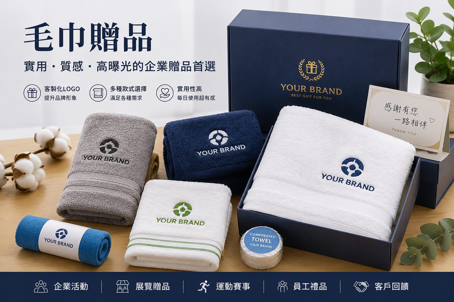 毛巾贈品怎麼選？企業活動與品牌宣傳都實用的客製化選擇